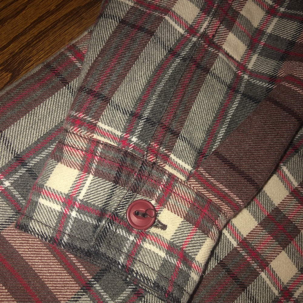 Peek Plaid Flannel Lined Jacket - Kids Size Large (8) Boy Girl Gender Neutral - Picture 5 of 6